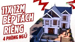 Nhà 2 Tầng 1x12m 4 Phòng Ngủ Có Bếp Tách Riêng