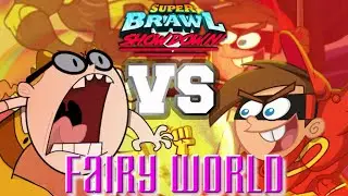 Bessie Higgenbottom vs Classic Timmy Turner | Super Brawl Showdown v0.3.1b Full Match Gameplay