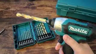 Распаковка набора титановых сверл Makita