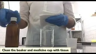 Reconstitute antibiotic suspension