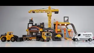 Unboxing Volvo Majorette Construction Playset