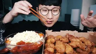 신불떡볶이 허니콤보 꿀조합 먹방~ Mukbang EatingShow Chicken ASMR