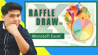 How to make a RAFFLE DRAW in MICROSOFT EXCEL - Tagalog | Edcelle John Gulfan