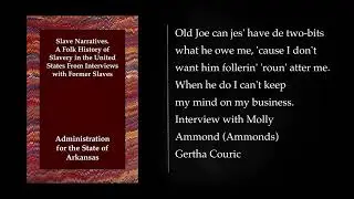 (1/2) SLAVE NARRATIVES. A Folk History of Slavery in the United States. Audiobook, full length