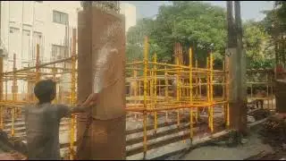 Proper Column Curing Method with Gunny Bags | Construction Site Progress | Civil info and Tech