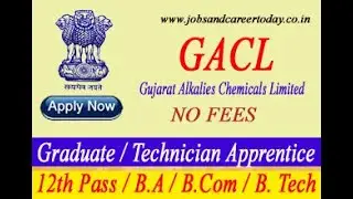GACL Recruitment 2021 | Apprenticeship 2021 | No Fees | Apply Online