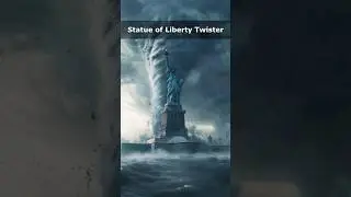 Statue of Liberty Twister #disaster #Tornado #aiart