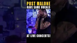 Post Malone Sounds The Same At The Concerts | shorts