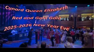 Cunard Queen Elizabeth 2026 New Year Eve, Red and Gold Gala, Dance with Me Tonight, a Swing