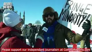 Truck Convoy - Canada 2022 - Prime Minster Justin Trudeau humiliating the people:'a Fringe Minority'