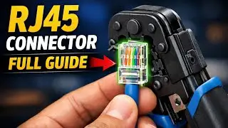 RJ45 Connector Connection | LAN Cable Crimping Step by Step | Ethernet Cable Wiring Hindi #viral 