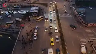 Zonguldak Akşamı Havadan Görüntü