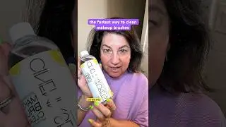 How to clean makeup brushes FAST and Easy! #makeup