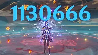 C3R0 Mona 1 Million Damage Build Genshin Impact