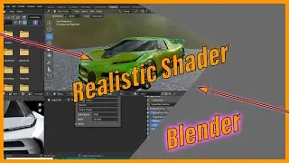 Realistic shader for Vehicles in Blender | 3djunction-c8x #gaming #tutorial #automobile #viral