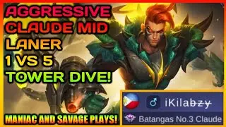 Top 3 Batangas Claude Gameplay! Maniac and Savage Plays | Kilabzy Gaming Official