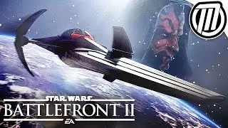 Star Wars Battlefront 2: DARTH MAUL'S SCIMITAR - Hero Ship Gameplay