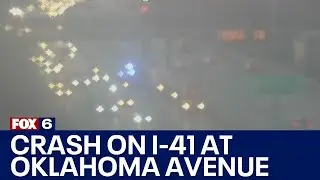 Crash on I-41 NB at Oklahoma Avenue | FOX6 News Milwaukee