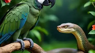 Parrot and snake story | an emotional heart touching cartoon story for kids