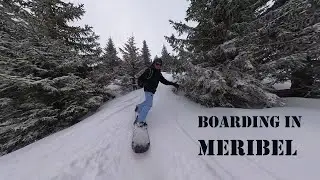 Snowboarding Meribel 3 Vallees March 2024