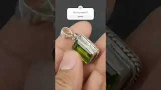 Peridot Pendant Silver Jewelry #jewellery #silver #gemstone #pendant #jewelry #peridot