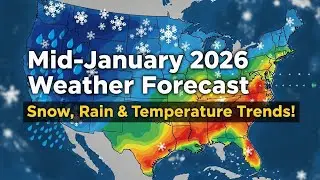 Mid-January 2026 Weather Forecast: Snow,Rain & Temperature Trends!#usweather  #PolarVortex#SnowAlert