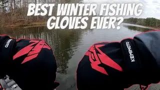 Winter Bass Fishing + Kemimoto Winter Fishing Glove Review