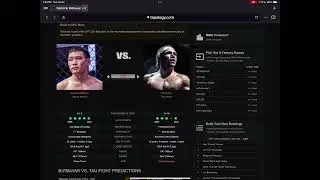 UFC 325 NAMSRSI BATBAYAR VS Aaron Tau Breakdown &  Prediction
