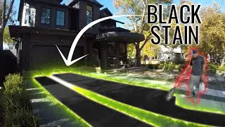 Black Stain Driveway Timelapse