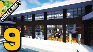 Minecraft Let's Build a Modern House #9