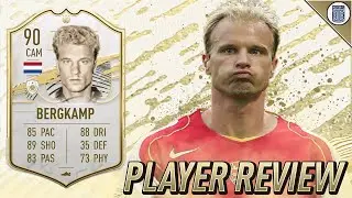 90 SBC MID ICON BERGKAMP PLAYER REVIEW! - FIFA 21 ULTIMATE TEAM