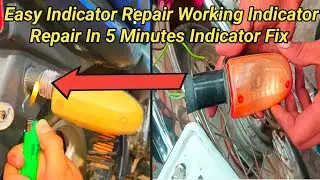 How to fix bike broken indicator at home// 
