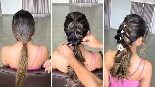 Penteado R&aacute;pido com El&aacute;sticos que Fica PERFEITO 😍 | Tutorial