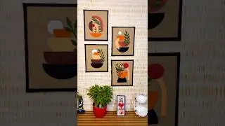 DIY Boho Abstract Wall Art | Wall Hanging Home Decor Idea #viral #viralshorts #trendingshorts #art