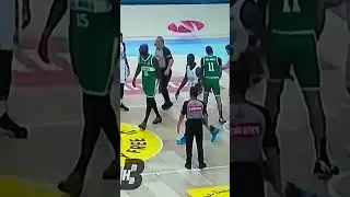 Nick Demusis kicked by #28 of Team Al Ahli Tripoli              Zamboanga Phi Vs AL Ahli Tripoli