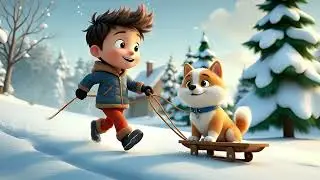 ❄️🐕⛄🛷 Dănuţ și Grivei: Aventuri de Iarnă pe Sanie! ⛄🛷❄️🐕