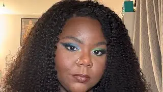 OQ Hair Afro Curly Half Wig Try On (4c hair)