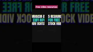 5 Free stock video Resources #shorts #freevideo #video #stockvideo #webboss #viral #download