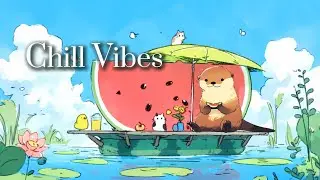 Watermelon Boat Lofi 🍉 Lazy Summer River Day Music #lofihiphop  #chillmusic #coffeemusic #studymusic