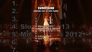 Eurovision | Last 10 39th Places | My Top 10 #eurovision #eurovision2025 #shorts #esc #music
