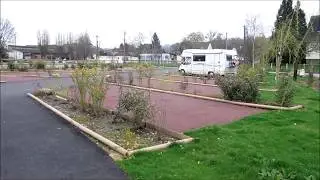 Motorhome aire in Cormeilles, Normandy, France