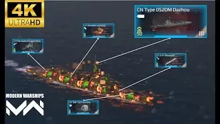 CN Type 052DM Dazhou - New August bp destroyer [4K UHD] Modern Warships #modernwarships #4k #video