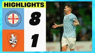 Highlights | City 8-1 Brisbane Roar | CITY PUMP ROAR IN ABSOLUTE GOALFEST! | ALM 2023/24