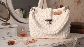 Bolsa de croch&ecirc; com padr&atilde;o divino! Super tend&ecirc;ncia 2026, Feliz Ano Novo! 