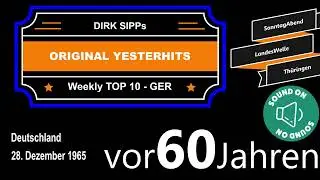 Yesterhits Weekly Top Ten Germany vor 60 Jahren