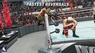 60 Fastest Finisher Reversals ever in WWE Games!