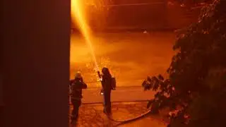 New Westminster Fire from the Clarkson St View