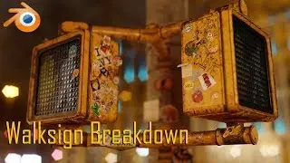 Walk sign Breakdown- Blender
