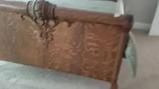 Local moving help mover has antique Oak bed on Asheville Craigslist consignment shop Biltmore Villag
