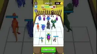 merge master max level gameplay level 17  🦖😯😲 #shorts #shortsvideo